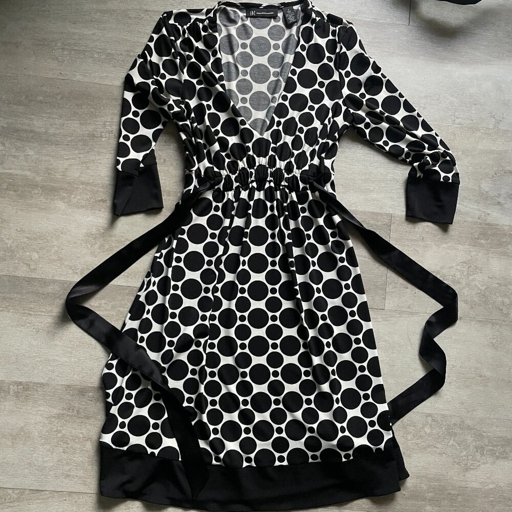 INC Polka Dot Wrap Dress